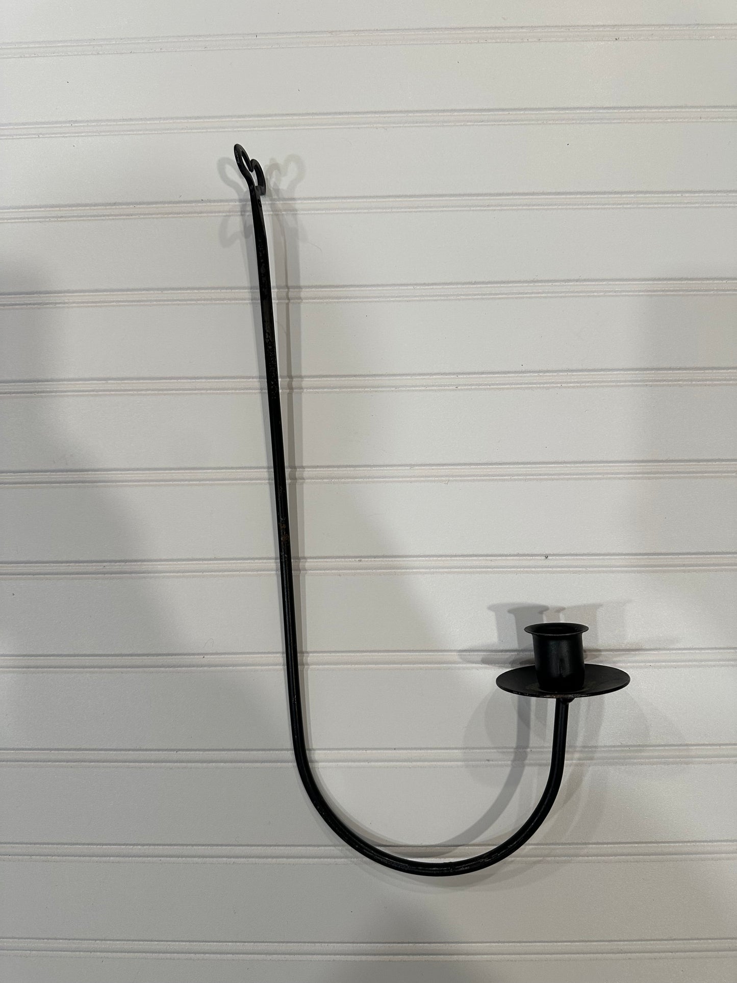 Iron wall taper sconce