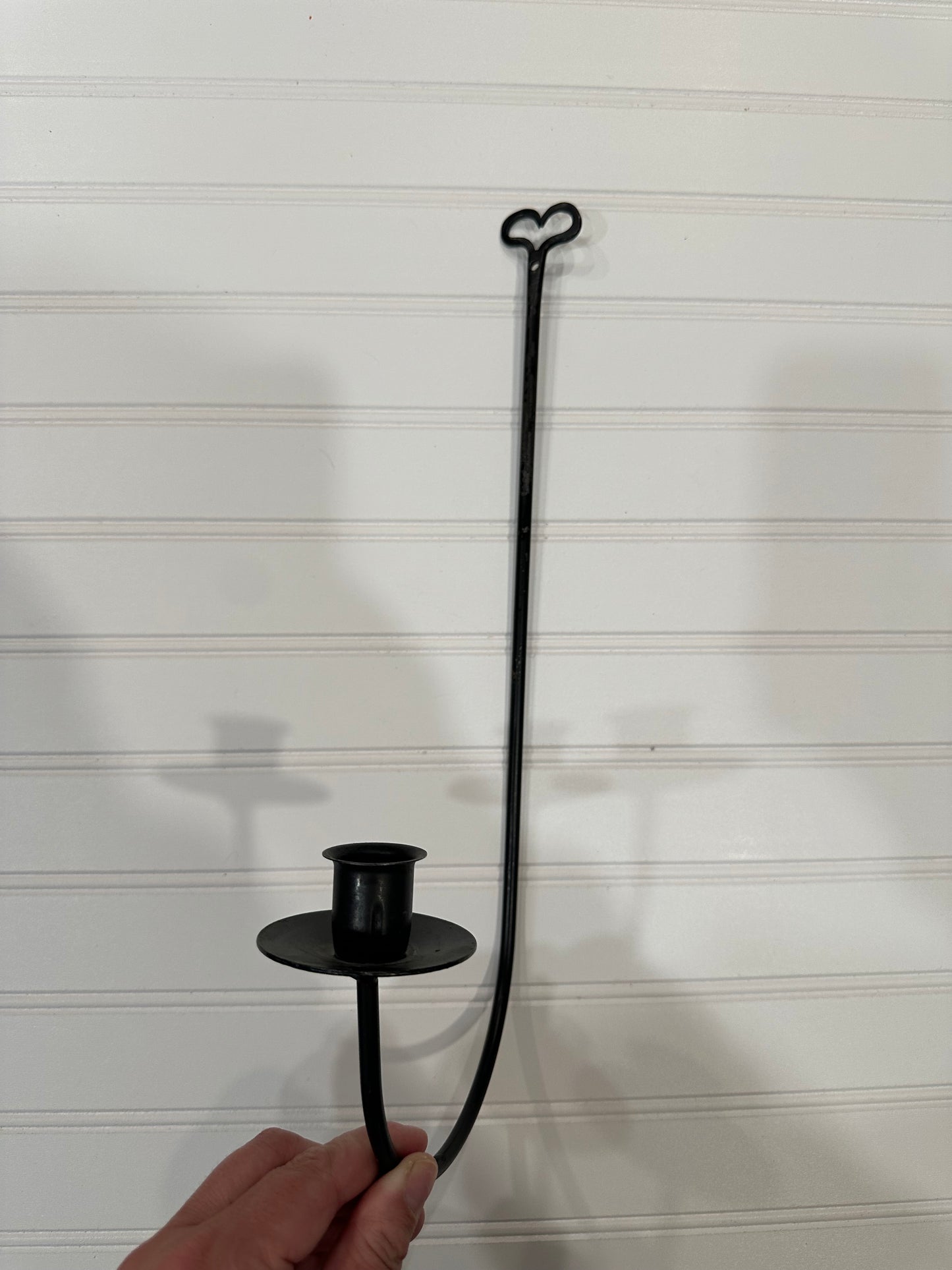 Iron wall taper sconce