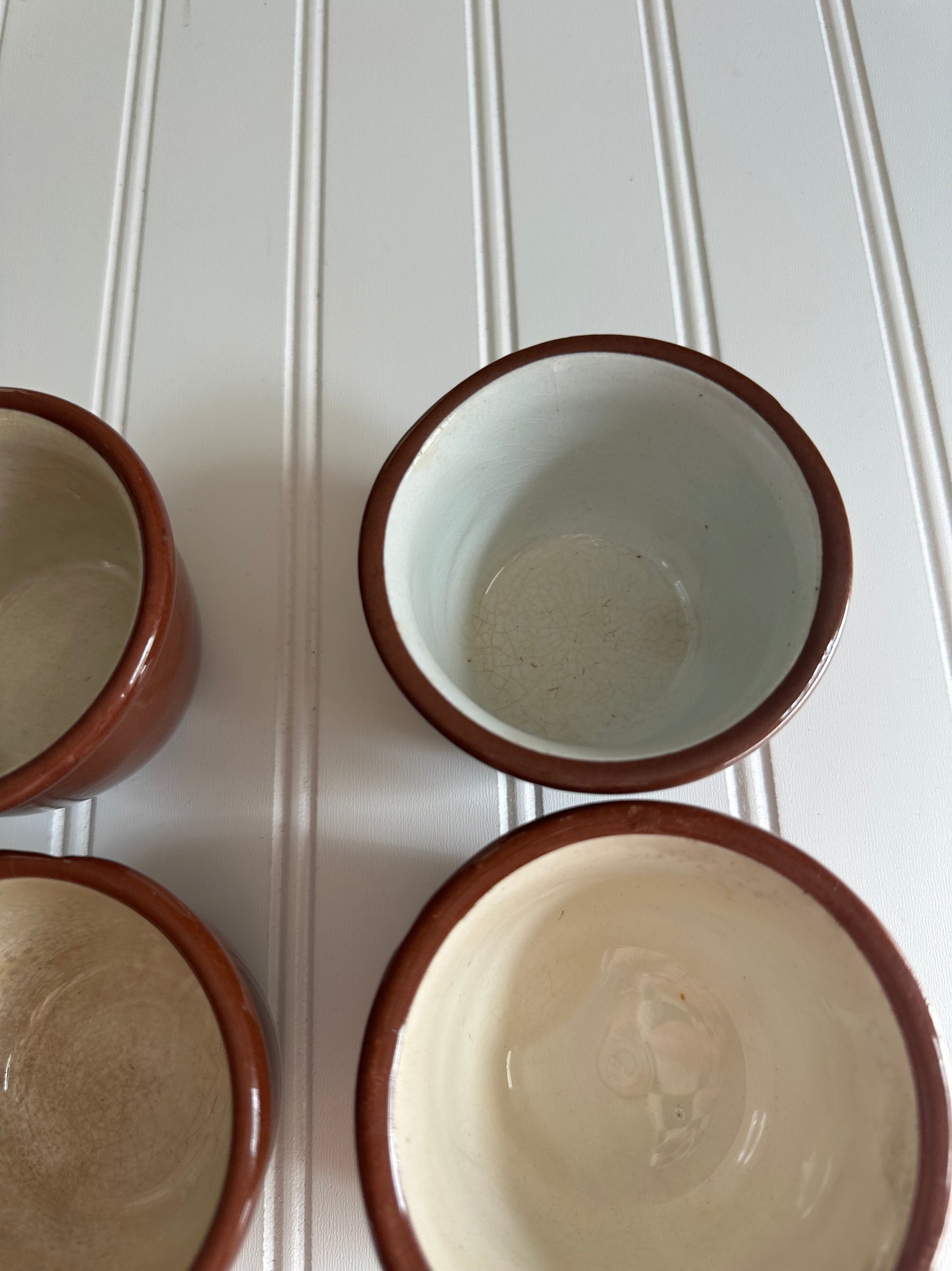 Set of 4 vintage pottery jars
