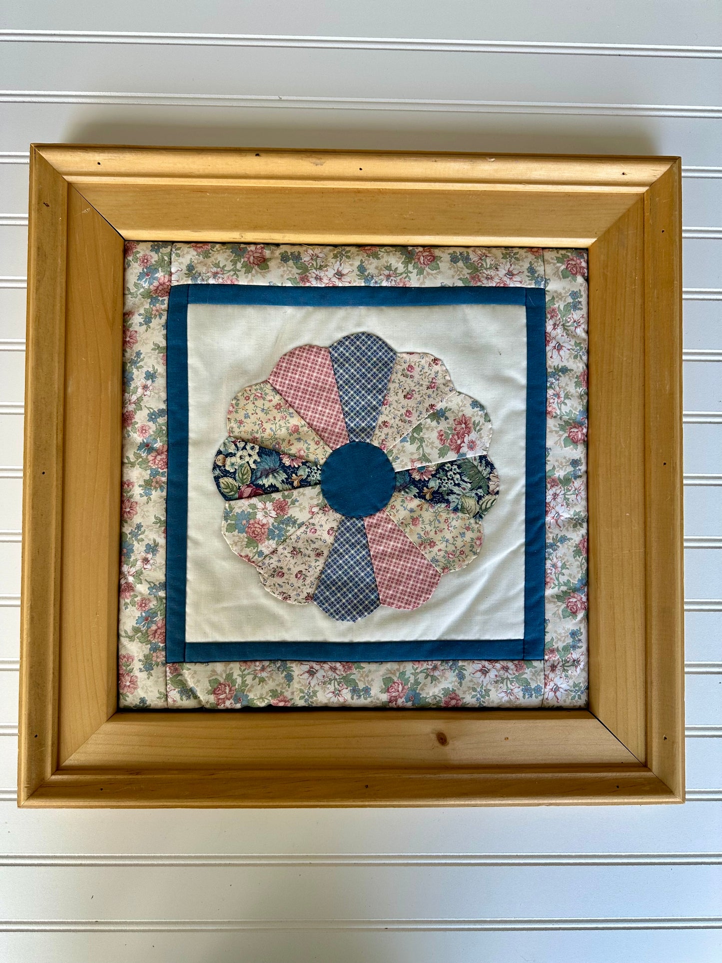 Large framed quilt square