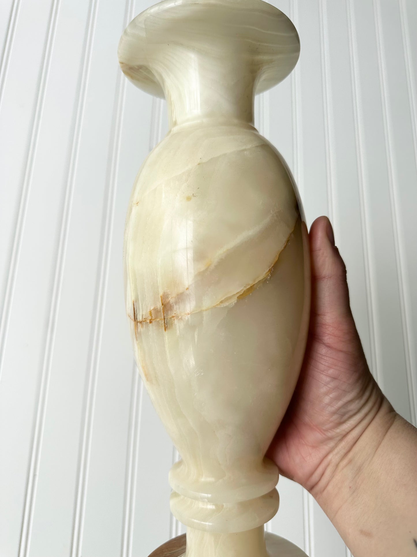 Vintage onyx vase