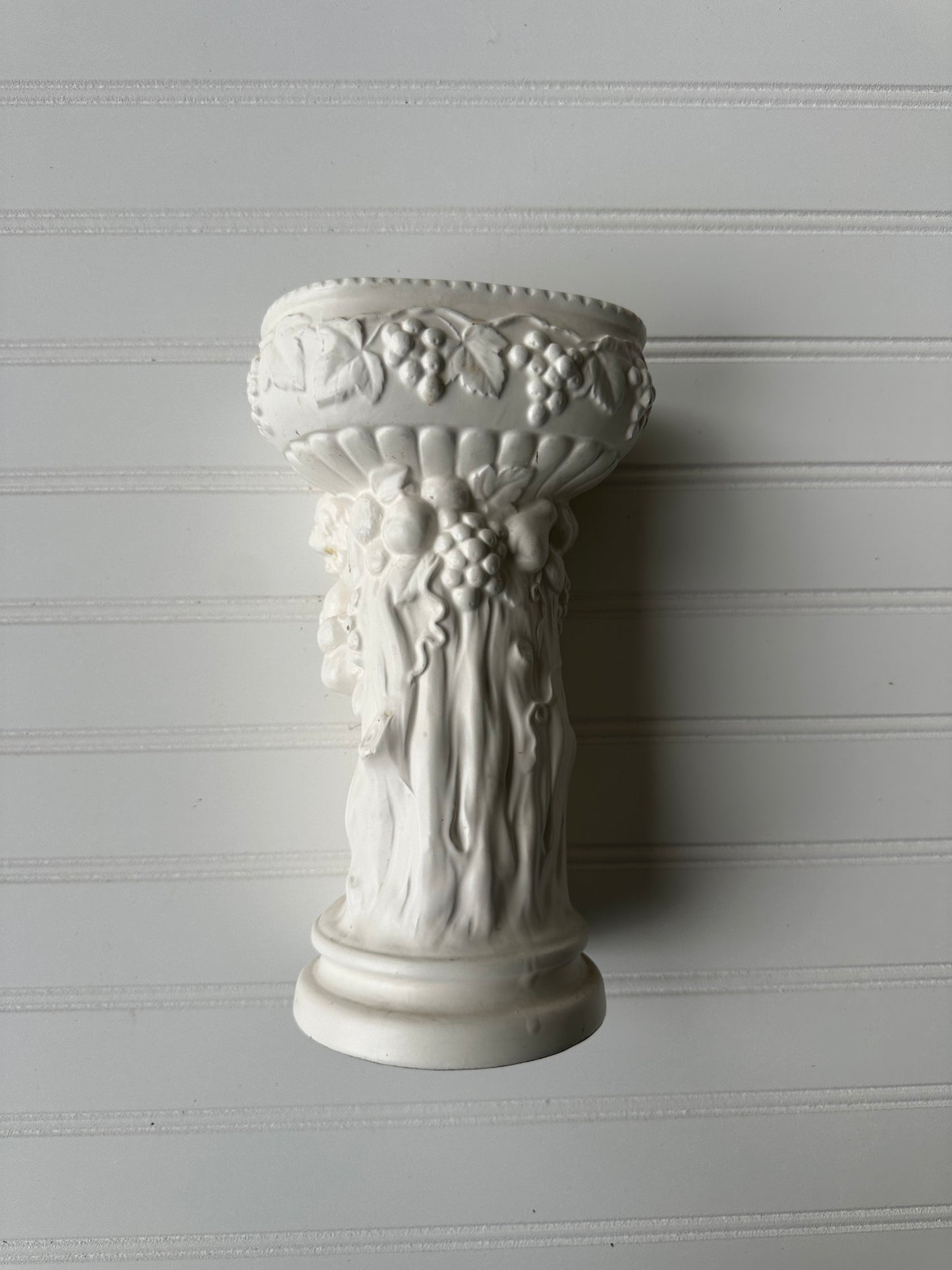 Ceramic cherub vase