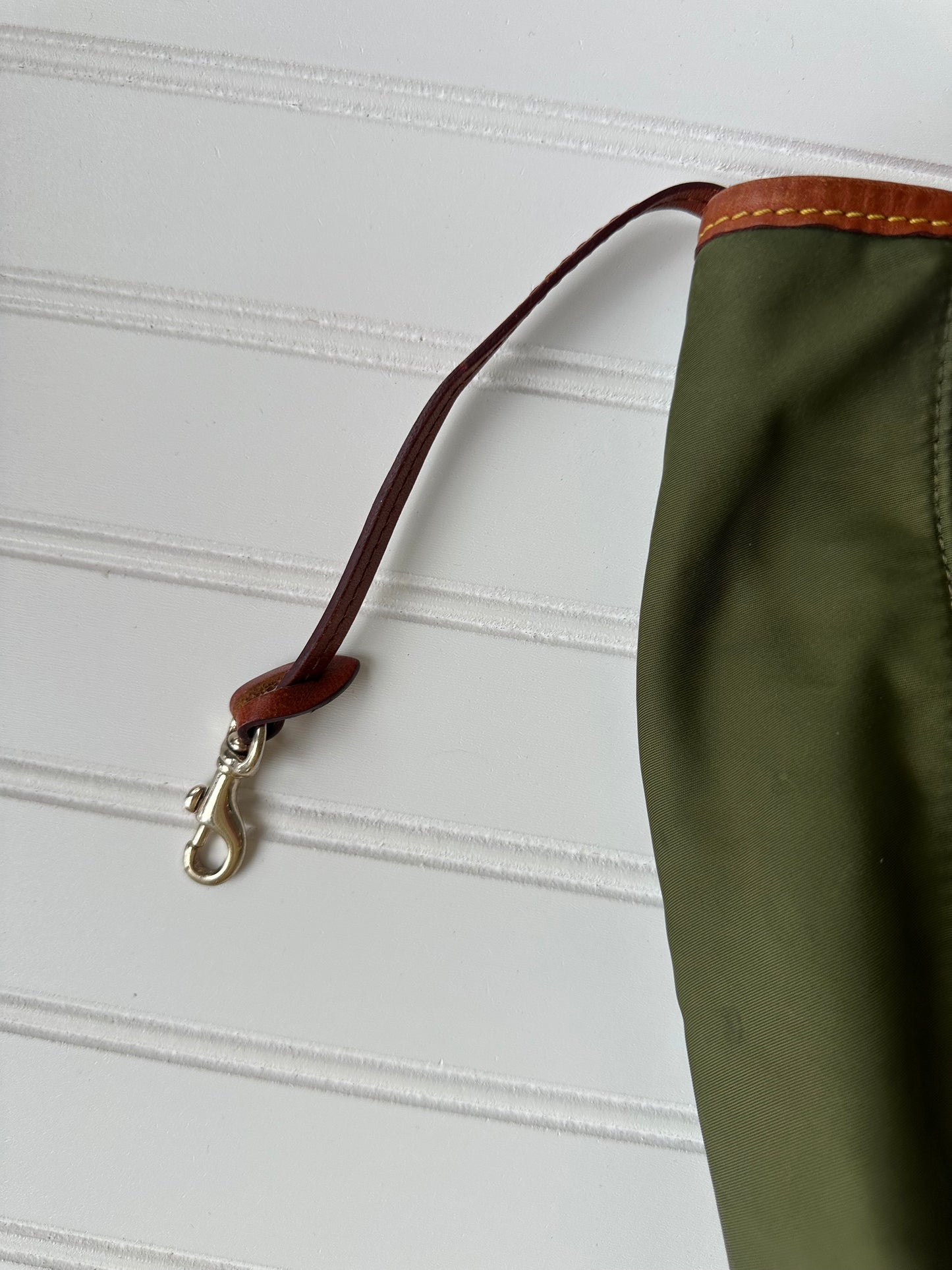 Vintage Dooney&Bourke nylon and leather tote bag