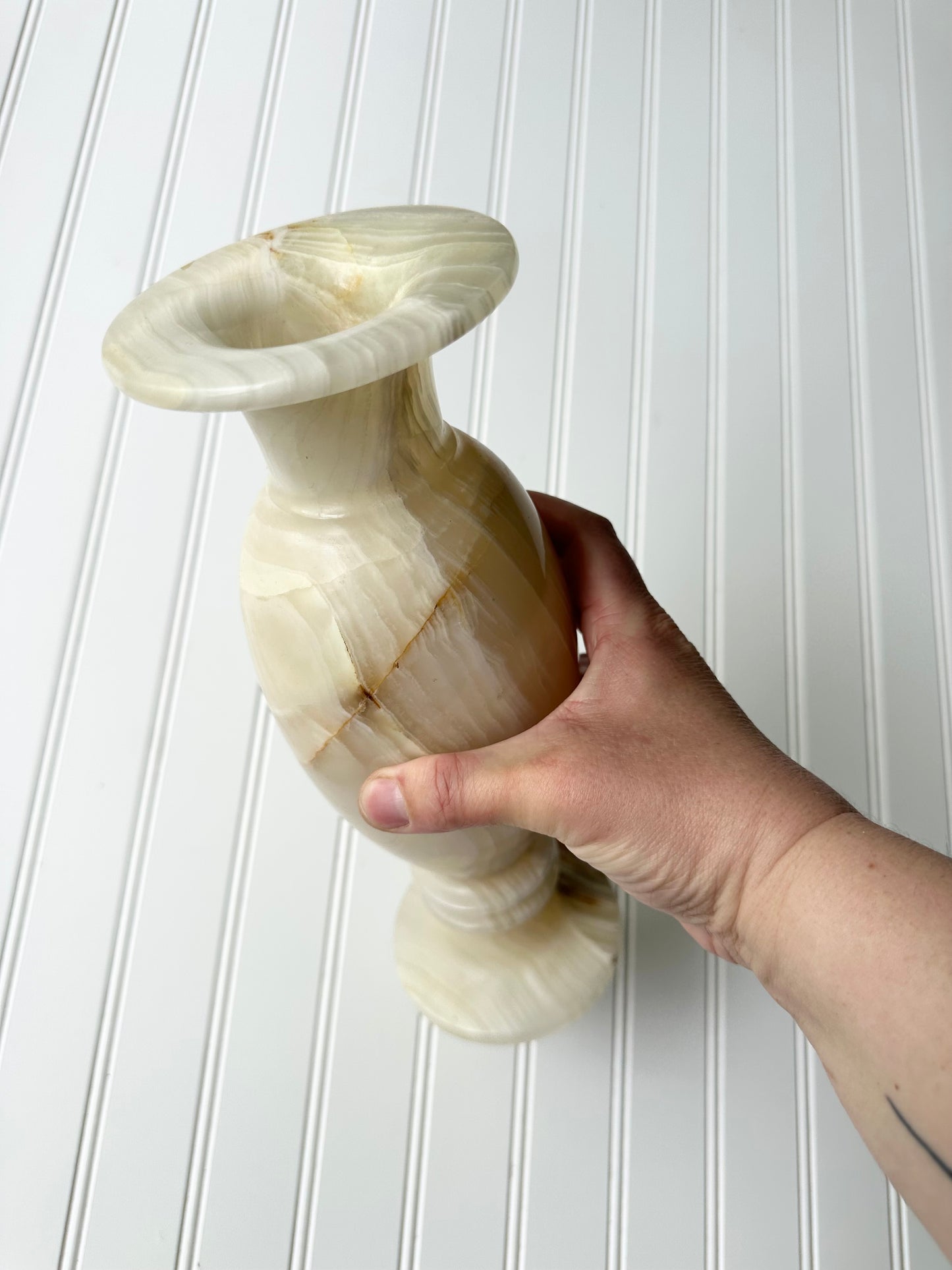 Vintage onyx vase