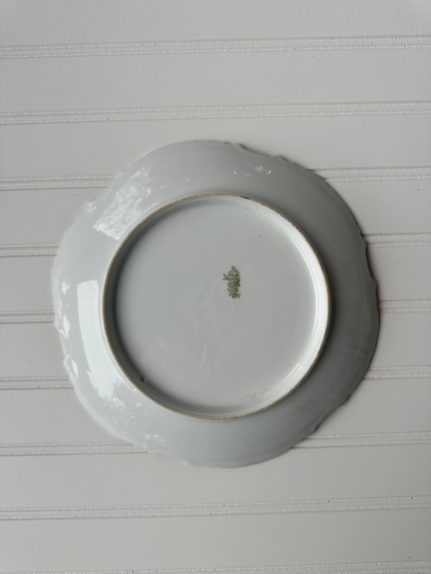 French decorative orange plate
