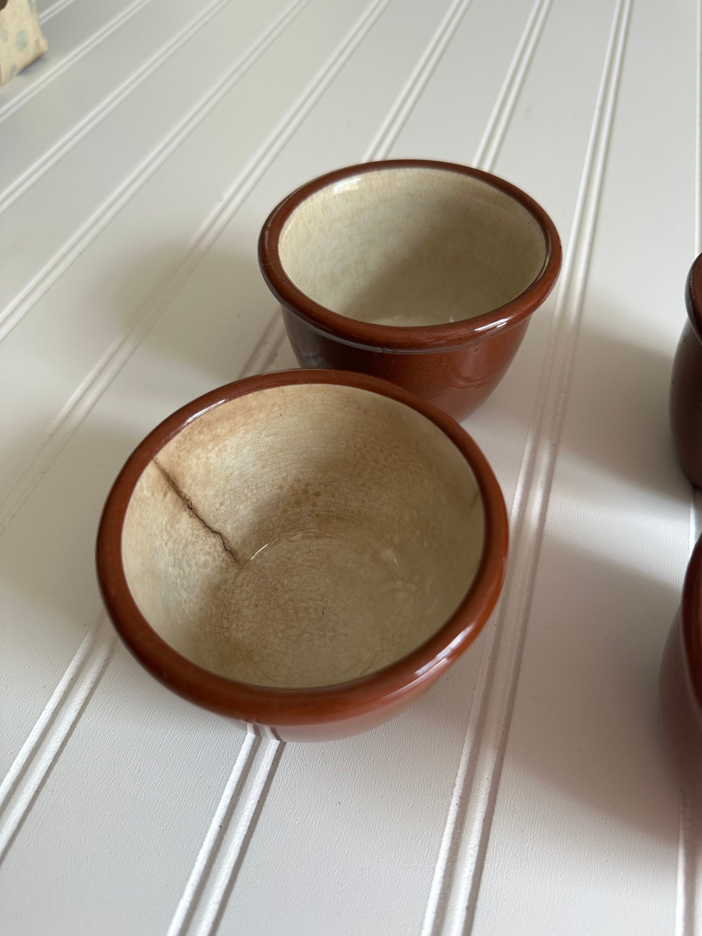 Set of 4 vintage pottery jars