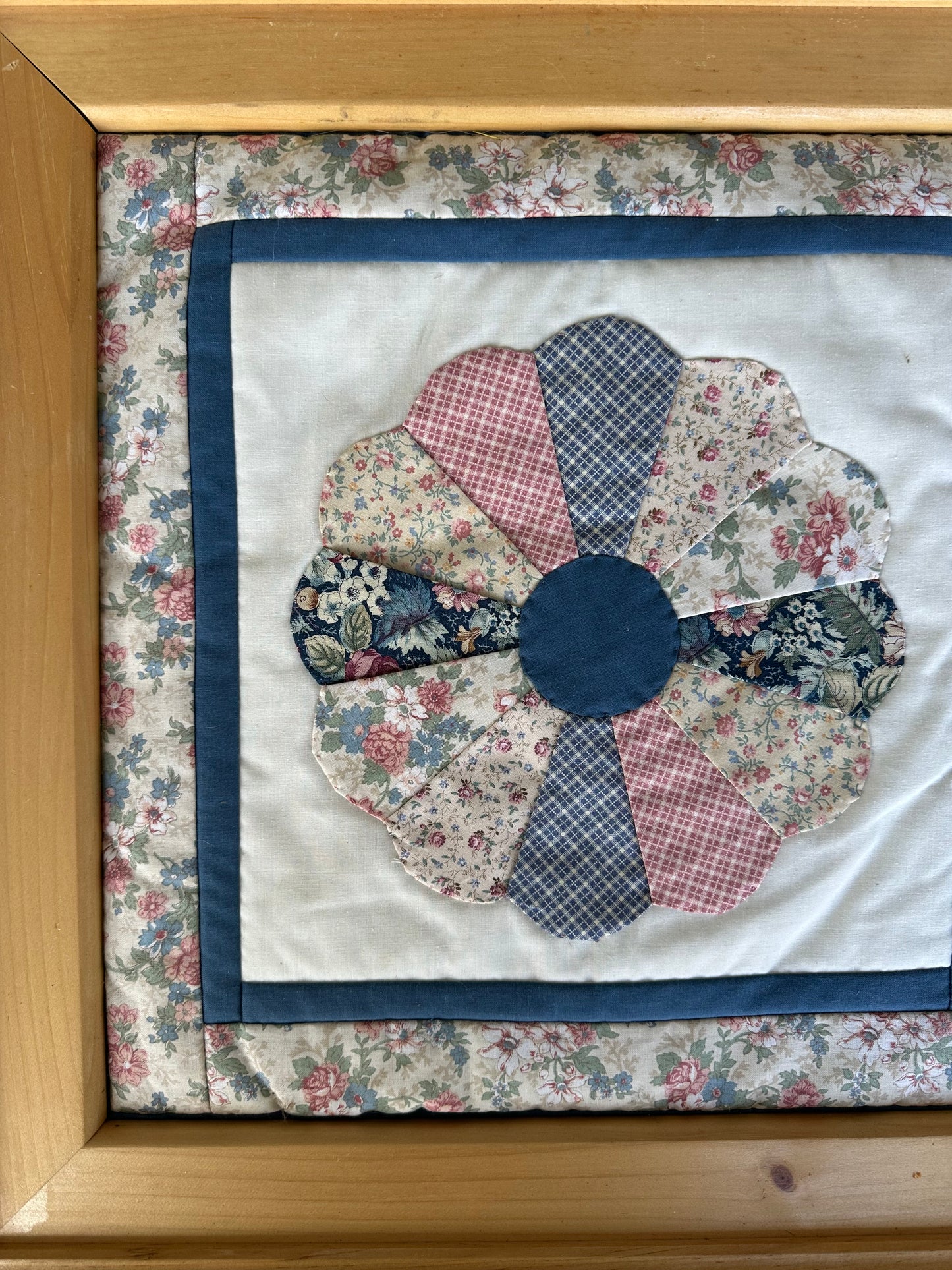Large framed quilt square