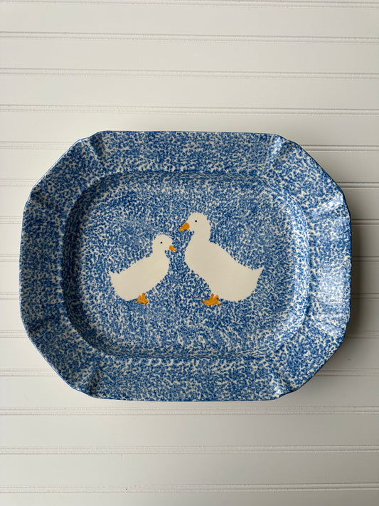 Large spongeware duck platter