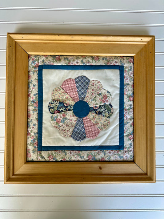 Large framed quilt square