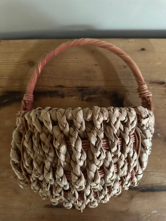 Large woven wall basket