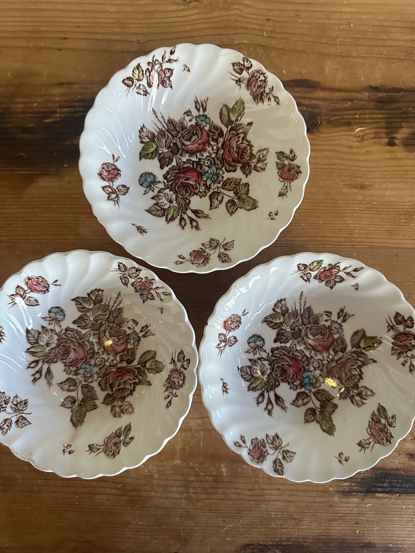 Set of 3 Johnson Bros bowls