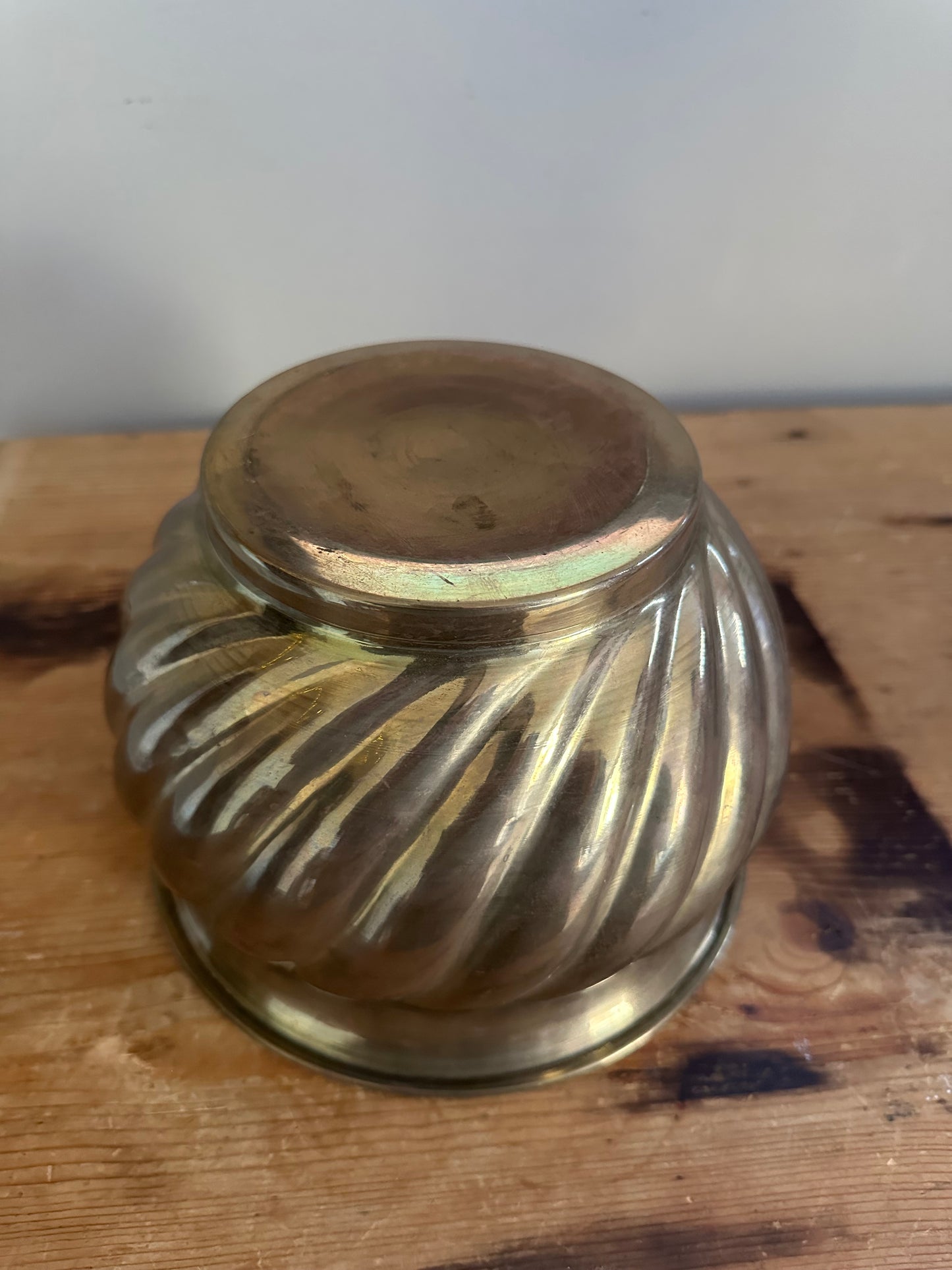 Vintage brass planter