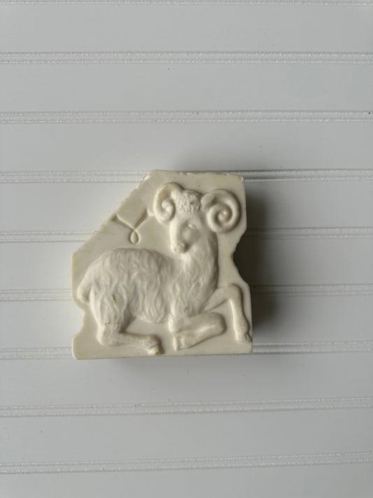 Hand carved French soapstone ram
