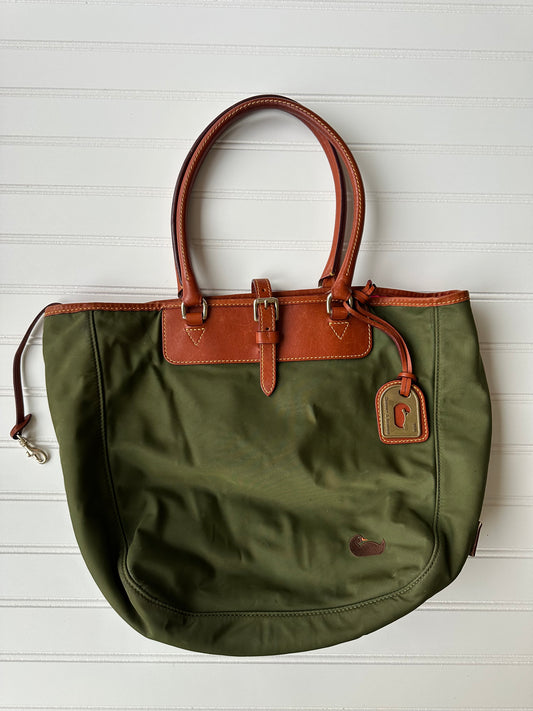 Vintage Dooney&Bourke nylon and leather tote bag